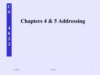 Chapters 4 &amp; 5 Addressing