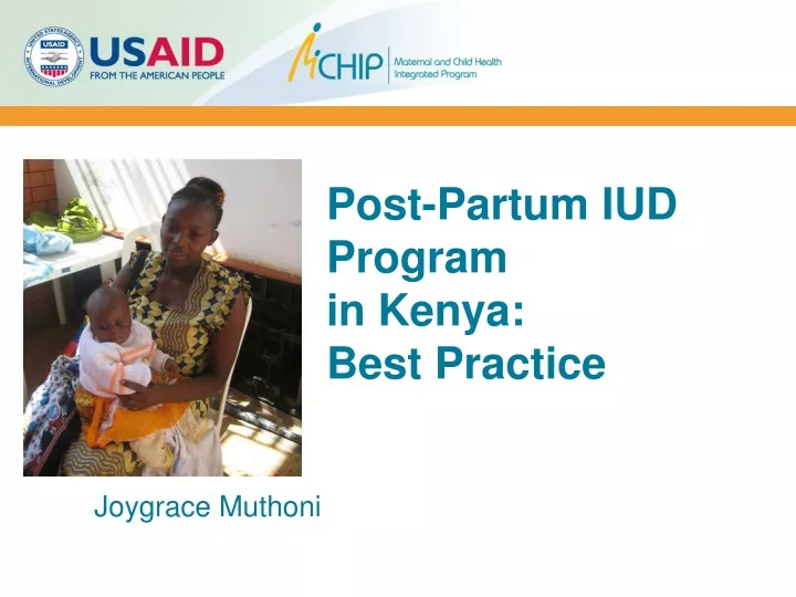 post partum iud program in kenya best practice