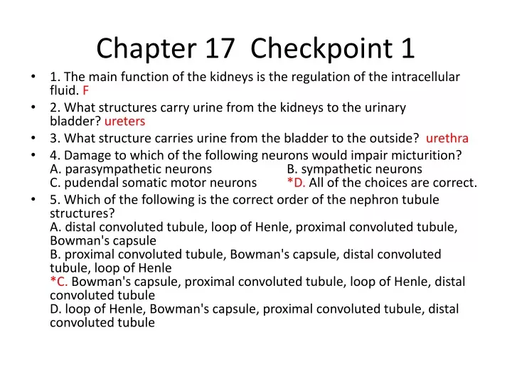 chapter 17 checkpoint 1