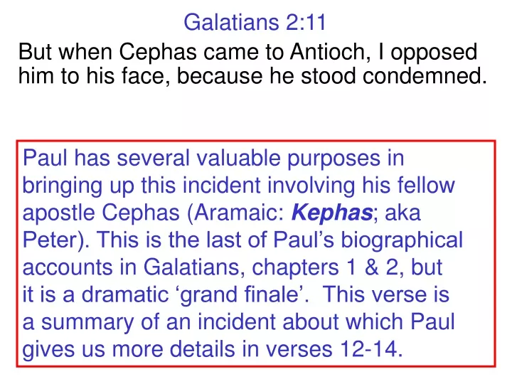 galatians 2 11 but when cephas came to antioch