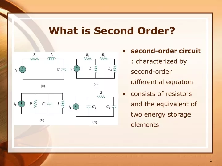 what is second order