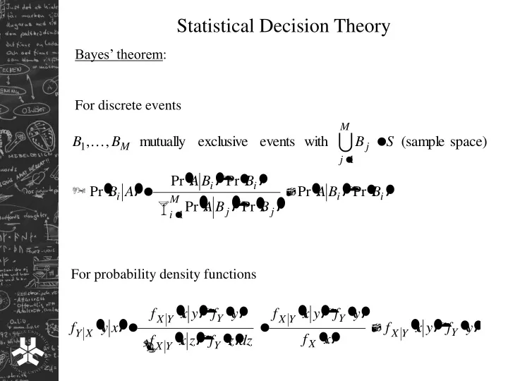 statistical decision theory bayes theorem