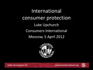 International  consumer protection