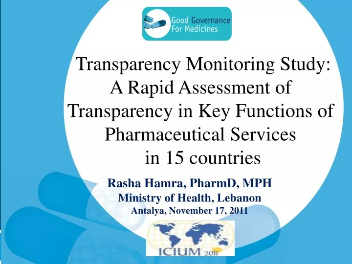 transparency monitoring study a rapid assessment