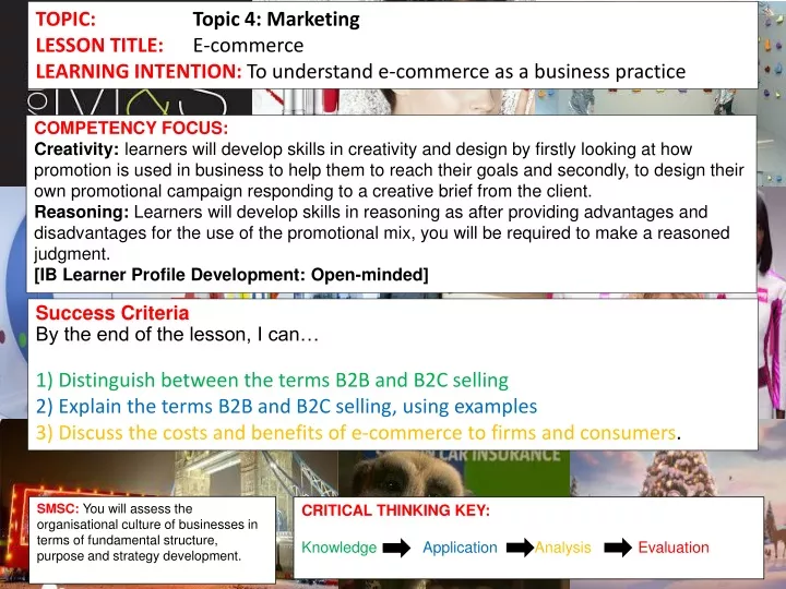 topic topic 4 marketing lesson title e commerce