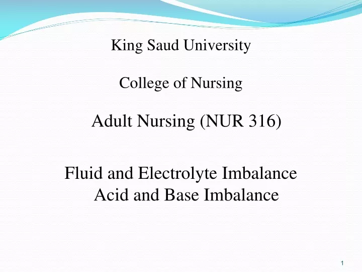 king saud university college of nursing adult