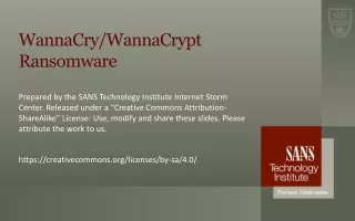 WannaCry / WannaCrypt  Ransomware