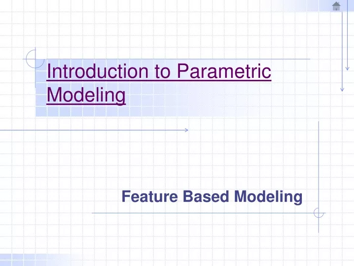 introduction to parametric modeling