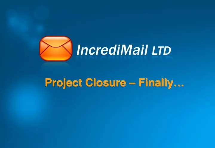 project closure finally