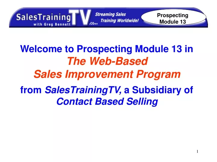 prospecting module 13