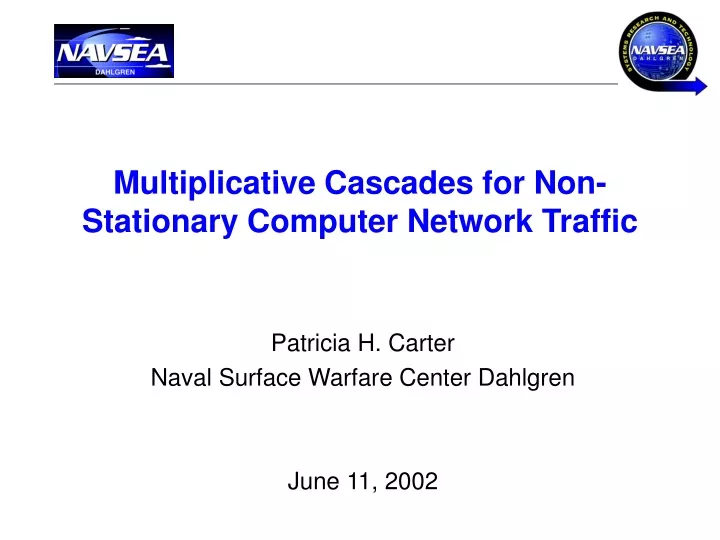 multiplicative cascades for non stationary computer network traffic