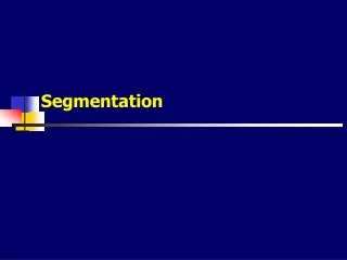 Segmentation