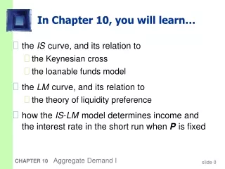 In Chapter 10, you will learn…