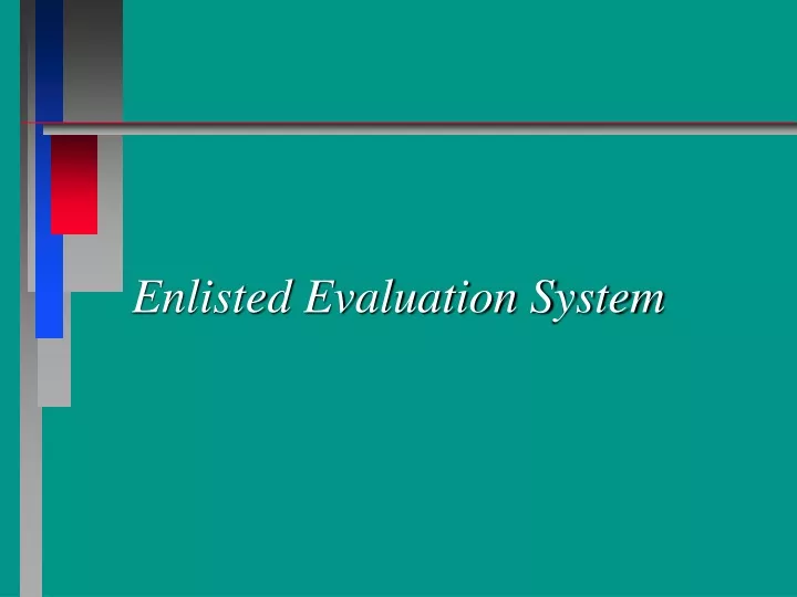 enlisted evaluation system