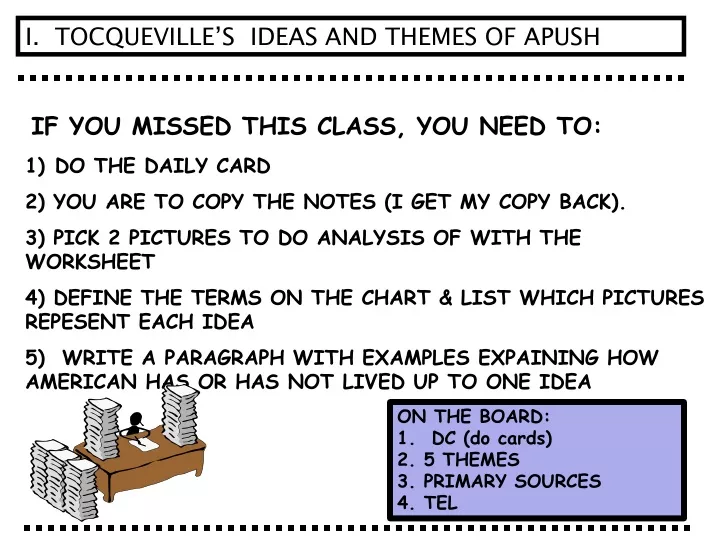 i tocqueville s ideas and themes of apush