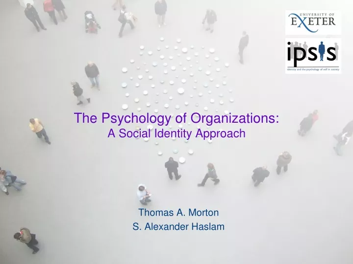 the psychology of organizations a social identity approach