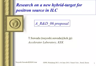 Research on a new hybrid-target for  positron source in ILC