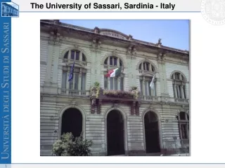 The University of Sassari, Sardinia - Italy