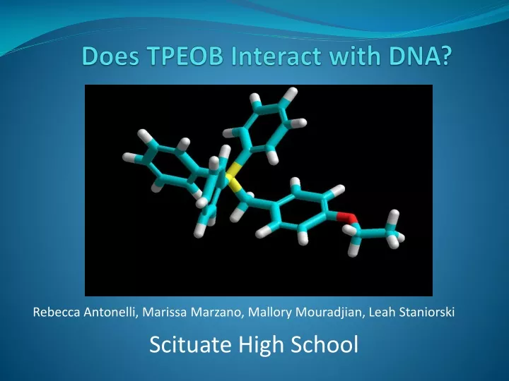 does tpeob interact with dna