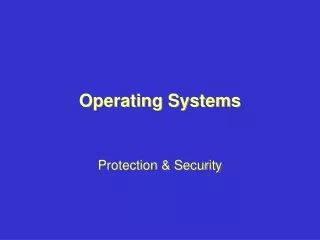 Operating Systems