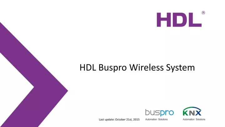 hdl buspro wireless system