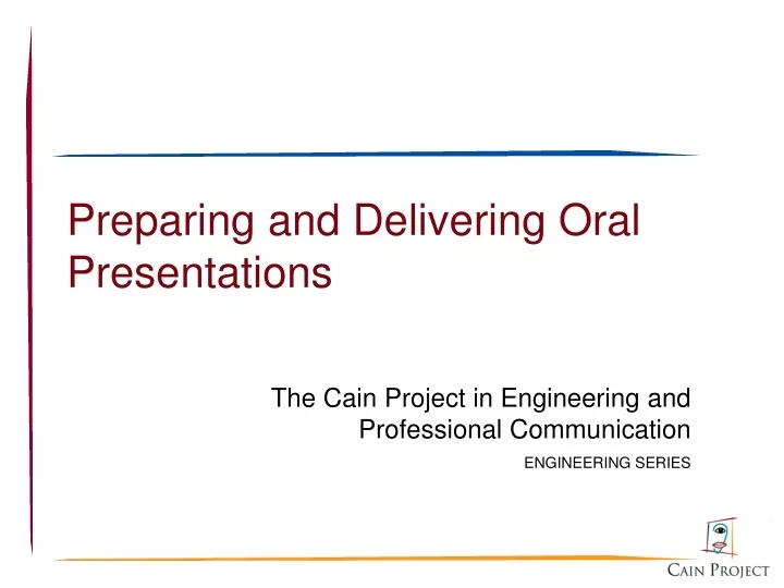 preparing and delivering oral presentations