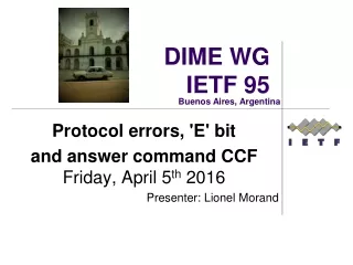 DIME WG IETF 95