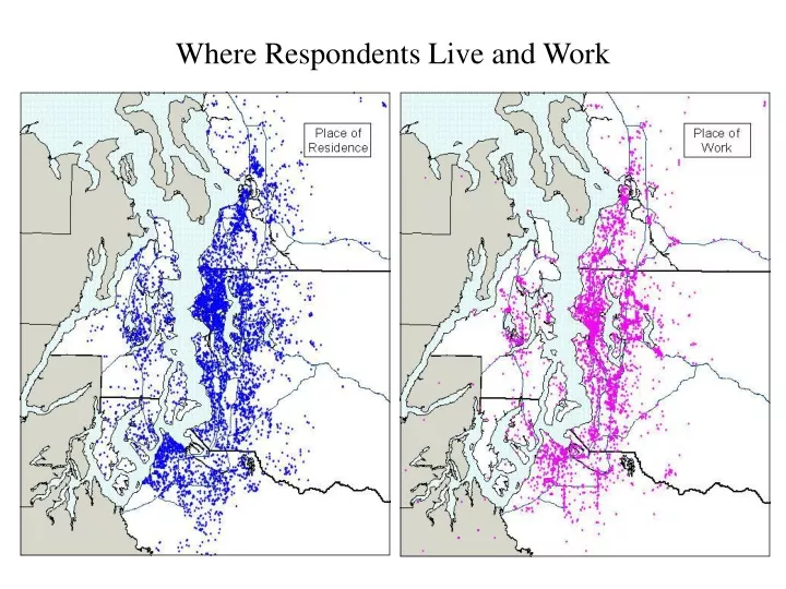 where respondents live and work