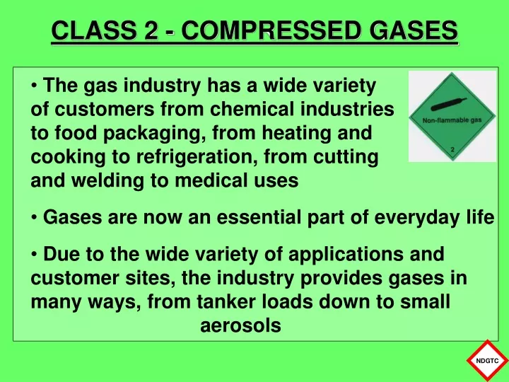 class 2 compressed gases