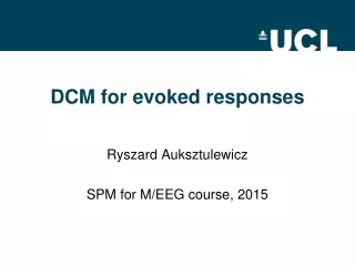 DCM for evoked responses