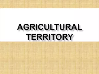Agricultural Territory