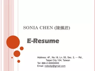 SONIA CHEN ( 陳姵君 )