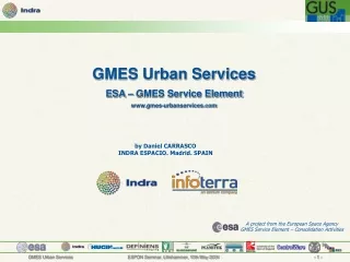 GMES Urban Services ESA – GMES Service Element gmes-urbanservices