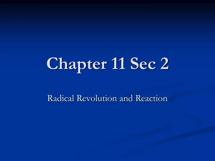 chapter 11 sec 2