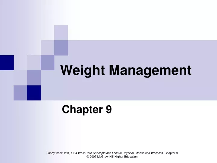 weight management