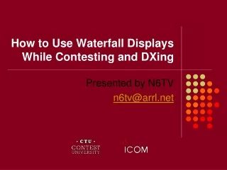 How to Use Waterfall Displays While Contesting and DXing