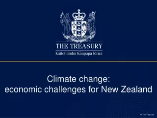 Climate change:  economic challenges for New Zealand