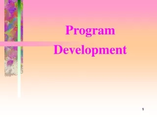 Program  Development