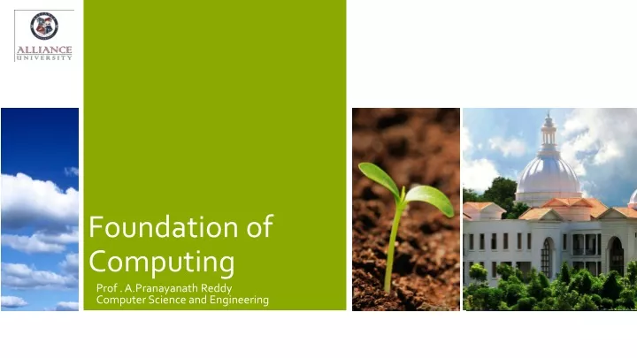 foundation of computing