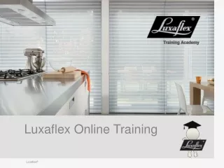 Luxaflex Online Training