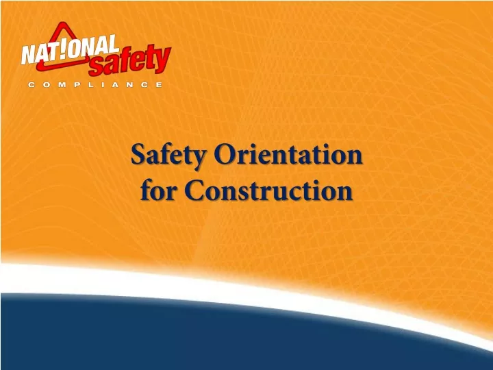 safety orientation for construction