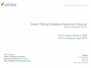 Boiler Plating Database Resource Cleanup With Execute Around Method ACCU London February 2009