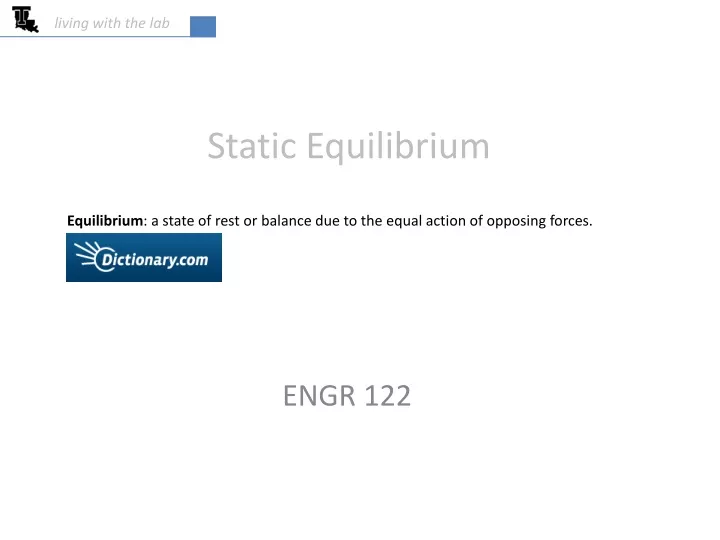 static equilibrium