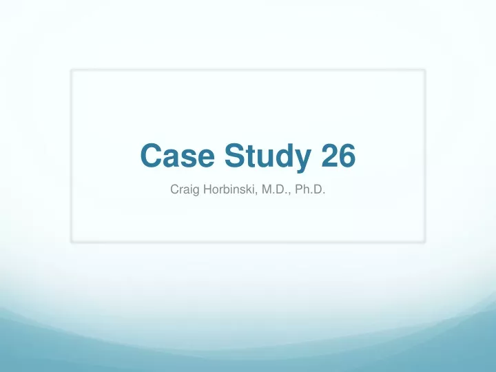 case study 26