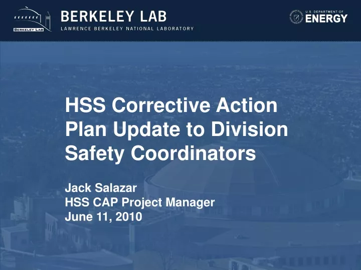 hss corrective action plan update to division