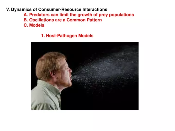 v dynamics of consumer resource interactions