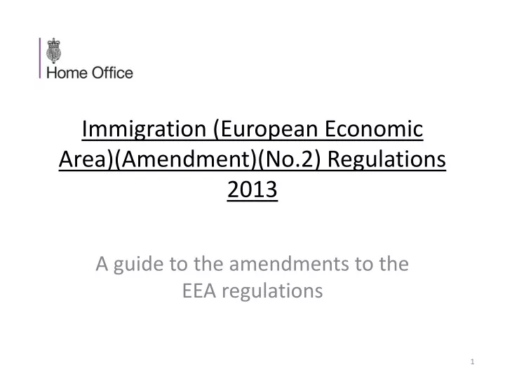 immigration european economic area amendment no 2 regulations 2013