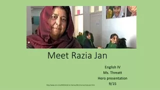 Meet Razia Jan
