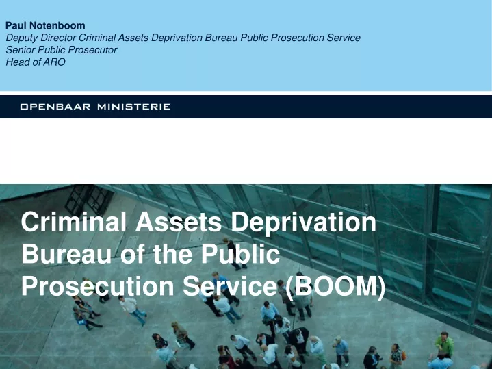 criminal assets deprivation bureau of the public prosecution service boom
