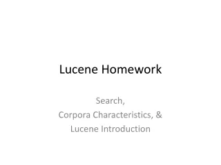 Lucene Homework